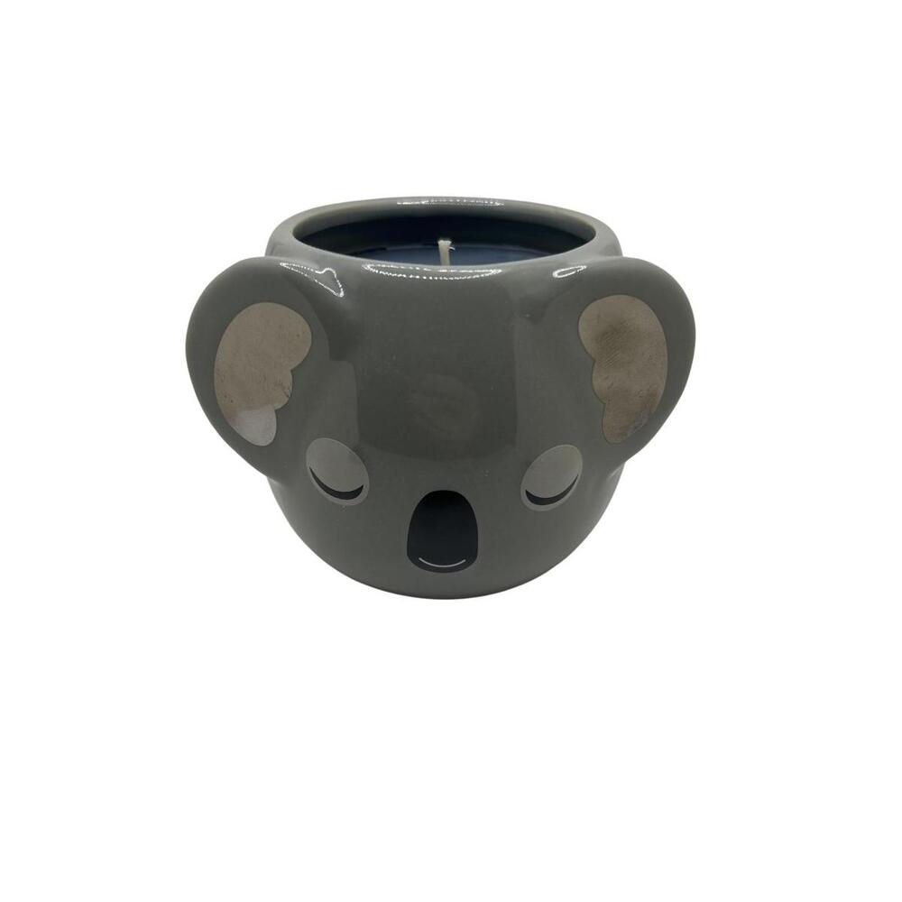 Fragrant Jewels Koala Scented Candle Medium Gray Ceramic Jar Inner Circle Cute
